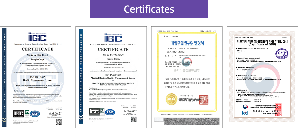 Certificates